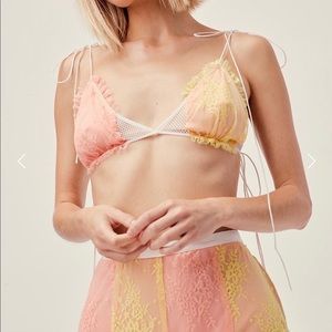 For Love & Lemons Sorbet Bra Top